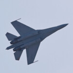 A J-16 fighter jet flies in the sky at the China International Aviation and Aerospace Exhibition, or Airshow China, in Zhuhai, Guangdong province, China November 12, 2024. REUTERS/Tingshu Wang