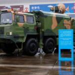 The HQ-19 surface-to-air missile weapon system is displayed at the China International Aviation and Aerospace Exhibition, or Airshow China, in Zhuhai, Guangdong province, China November 14, 2024. REUTERS/Tingshu Wang