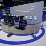 A display of seating system at the COMAC booth during the China International Aviation and Aerospace Exhibition, or Airshow China, in Zhuhai, Guangdong province, China November 14, 2024. REUTERS/Tingshu Wang