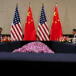 U.S. President Joe Biden and China's President Xi Jinping attend a bilateral meeting on the sidelines of the APEC Summit in Lima, Peru, November 16, 2024. REUTERS/Leah Millis