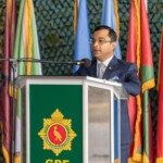 Indian envoy to Guyana Amit Telang addresses the crowd (Courtesy: PM Brigadier Mark Phillips via Facebook)
