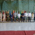 Guyana PM Brig (Retd) Mark Phillips presided over a commissioning ceremony of 2 Indian-made HAL 228-201 aircraft to the Guyana Defence Force. (Courtesy: PM Brigadier Mark Phillips via Facebook)