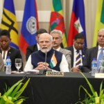 PM Narendra Modi co-chaired the 2nd India-CARICOM Summit, along with PM Dickon Mitchell of Grenada, the current chair of CARICOM. (Courtesy: @MEAIndia via X)