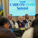 PM Narendra Modi co-chaired the 2nd India-CARICOM Summit, along with PM Dickon Mitchell of Grenada, the current chair of CARICOM. (Courtesy: @MEAIndia via X)