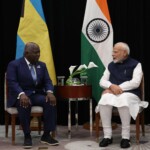 PM Narendra Modi met PM Philip Brave Davis of The Bahamas on the sidelines of the 2nd India-CARICOM Summit. (Courtesy: @MEAIndia via X)