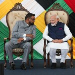 PM Narendra Modi held a bilateral meeting with Guyana President Mohamed Irfaan Ali. (Courtesy: @narendramodi via X)