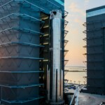 Super Heavy booster moved to the launch mount at Starbase in preparation for stack and flight, November 15. (Courtesy: @SpaceX via X)