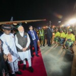 PM Modi arrives to a warm welcome in Nigeria. (Courtesy: @MEAIndia via X)