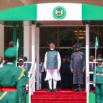PM Narendra Modi was accorded a ceremonial welcome in Abuja, Nigeria. (Courtesy: @MEAIndia via X)