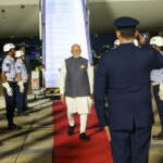 PM Narendra Modi lands in Rio de Janeiro, Brazil to attend the G20 Summit. (Courtesy: @MEAIndia via X) modi