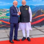 Brazilian President Lula da Silva welcomed PM Narendra Modi at the G20 Summit in Rio. (Courtesy: @PMOIndia via X)