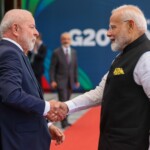 Brazilian President Lula da Silva welcomed PM Narendra Modi at the G20 Summit in Rio. (Courtesy: @PMOIndia via X)