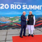 Brazilian President Lula da Silva welcomed PM Narendra Modi at the G20 Summit in Rio. (Courtesy: @PMOIndia via X)