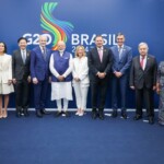 PM Narendra Modi was joined by leaders Giorgia Meloni of Italy, Jonas Gahr Støre of Norway, Luís Montenegro of Portugal, Lawrence Wong of Singapore & Pedro Sanchez of Spain, António Guterres, Ajay Banga, Kristalina Georgieva, Ngozi Okonjo-Iweala and Tedros Adhanom Ghebreyesus on the margins of the G20 Leaders’ Summit in Rio. (Courtesy: @MEAIndia via X)