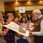 PM Narendra Modi accorded a warm welcome by members of Indian community in Georgetown, Guyana. (Courtesy: @narendramodi via X)