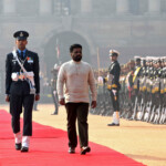 Sri Lanka's President Anura Kumara Dissanayake inspects an honour guard during his ceremonial reception at India's Presidential Palace Rashtrapati Bhavan in New Delhi, India, December 16, 2024. REUTERS/Stringer