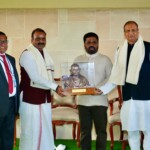 Sri Lankan President Anura Kumara Dissanayake paid his respects to Mahatma Gandhi at Rajghat. (Courtesy: @MEAIndia via X)