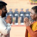 Sri Lankan President Anura Kumara Disanayaka received a ceremonial welcome & Guard of Honour on his maiden State Visit to India. (Courtesy: @rashtrapatibhvn via X)