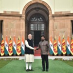 PM Narendra Modi received Sri Lankan President Anura Kumara Dissanayake at Hyderabad House. (Courtesy: @MEAIndia via X)