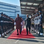 Jigme Khesar Namgyel Wangchuck, King of Bhutan, arrives in New Delhi, Dec 2024. He was welcomed by EAM S Jaishankar. (Courtesy: @MEAIndia via X)