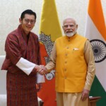 Prime Minister Narendra Modi welcomes Jigme Khesar Namgyel Wangchuck, King of Bhutan. (Courtesy: @narendramodi via X)