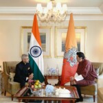 EAM S Jaishankar called on the King of Bhutan, Jigme Khesar Namgyel Wangchuck. (Courtesy: @DrSJaishankar via X)
