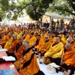 Sri Lankan President Anura Kumara Dissanayake visited the Mahabodhi temple in Bodh Gaya to seek blessings. (Courtesy: @MEAIndia via X)