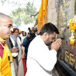 Sri Lankan President Anura Kumara Dissanayake visited the Mahabodhi temple in Bodh Gaya to seek blessings. (Courtesy: @MEAIndia via X)