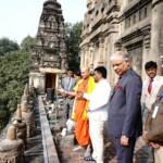 Sri Lankan President Anura Kumara Dissanayake visited the Mahabodhi temple in Bodh Gaya to seek blessings. (Courtesy: @MEAIndia via X)