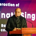 Defence Minister Rajnath Singh interacted with Indian community during his trip to Russia. (@SpokespersonMoD via X)