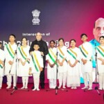 Defence Minister Rajnath Singh interacted with Indian community during his trip to Russia. (@SpokespersonMoD via X)