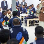 PM Narendra Modi visited a labour camp in Mina Abdullah area of Kuwait. (Courtesy: @MEAIndia via X)