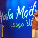 PM Narendra Modi addressed a gathering of Indian diaspora at a special ‘Hala Modi’ event in Kuwait. (Courtesy: @MEAIndia via X)