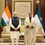 PM Narendra Modi met Sheikh Meshal Al-Ahmad Al-Jaber Al-Sabah, Amir of Kuwait at the Bayan Palace. (Courtesy: @narendramodi via X)