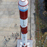 ISRO's Polar Satellite Launch Vehicle on the launch pad (Courtesy: ISRO)