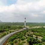 Launch vehicle integrated and moved to the First Launch Pad, for further integration of satellites and launch preparations. (Courtesy: ISRO)