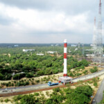 Launch vehicle integrated and moved to the First Launch Pad, for further integration of satellites and launch preparations. (Courtesy: ISRO)