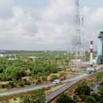 Launch vehicleintegrated and moved to the First Launch Pad, for further integration of satellites and launch preparations. (Courtesy: ISRO)