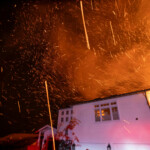 The wind whips embers as the Palisades fire burns during a windstorm on the west side of Los Angeles, California, U.S. January 8, 2025. REUTERS/Ringo Chiu