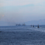 Turkish navy ships and submarines take part in the Blue Homeland-Mavi Vatan 2025 military exercise in the Aegean, off the shores of Turkey's coastal town of Marmaris January 9, 2025. REUTERS/Kenan Gurbuz