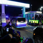 A motorcade believed to be carrying South Korea's impeached President Yoon Suk Yeo arrives at the Seoul Detention Center in Uiwang, South Korea, January 18, 2025. REUTERS/Kim Soo-hyeon