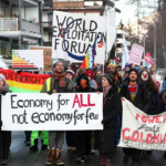 Climate activists and anti-WEF protesters attend a demonstration ahead of the opening of the World Economic Forum, in Davos, Switzerland January 19, 2025. REUTERS/Yves Herman World Economic Forum