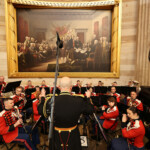 Members of the U.S. Marine Band perform ahead of the inauguration of U.S. President-elect Donald Trump in the Rotunda of the U.S. Capitol on January 20, 2025 in Washington, DC. Donald Trump takes office for his second term as the 47th president of the United States. Chip Somodevilla/Pool via REUTERS