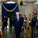 Washington , DC - January 20: President-elect Donald Trump arrives ahead of the 60th inaugural ceremony on January 20, 2025, at the US Capitol in Washington, DC. Trump becomes the 47th president of the United States in a rare indoor inauguration ceremony. The parade was also moved inside Capitol One Arena due to weather. Melina Mara/Pool via REUTERS