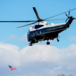 Jan 20, 2025; Washington, DC, USA; Former President Joe Biden and former first lady Jill Biden depart from the U.S. Capitol on Marine One during the 2025 Presidential Inauguration. Jack Gruber/Pool via REUTERS