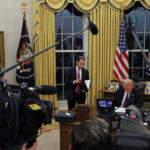U.S. President Donald Trump speaks on the day he signs documents as he issues executive orders and pardons for January 6 defendants in the Oval Office at the White House on Inauguration Day in Washington, U.S., January 20, 2025. REUTERS/Carlos Barria
