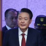 South Korea’s impeached President Yoon Suk Yeol arrives for his impeachment trial at the Constitutional Court in Seoul, South Korea, January 21, 2025. REUTERS/Kim Hong-Ji/Pool