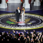 U.S. President Donald Trump and first lady Melania Trump attend the Starlight Ball on Inauguration Day of Donald Trump's second presidential term in Washington, U.S., January 21, 2025. REUTERS/Carlos Barria