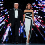 U.S. President Donald Trump and his wife First Lady Melania Trump attend the Liberty Ball on Inauguration Day of Donald Trump's second presidential term in Washington, U.S., January 20, 2025. REUTERS/Carlos Barria