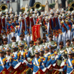 The Indonesian military band performs during India's Republic Day parade in New Delhi, India, January 26, 2025. REUTERS/Adnan Abidi